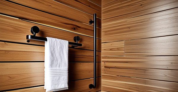Porte serviette mural en bois : élégance et praticité pour votre salle de bain